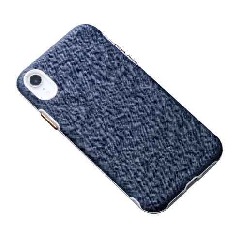

Business Cross Texture PC Protective Case For iPhone XR(Dark Blue)