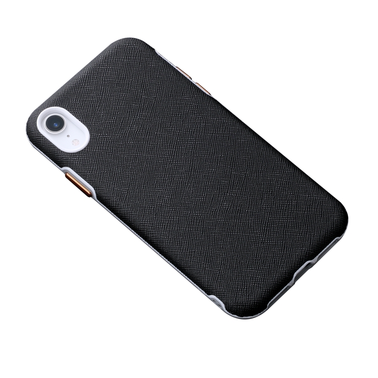 

Business Cross Texture PC Protective Case For iPhone XR(Black)
