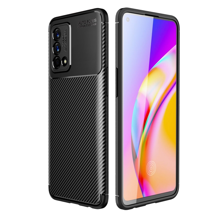 

For OPPO K9 Carbon Fiber Texture Shockproof TPU Case(Black)