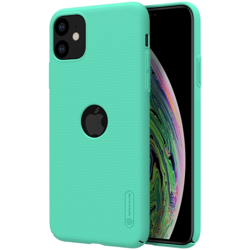 

For iPhone 11 NILLKIN Frosted Concave-convex Texture PC Case with Logo Cutout(Mint Green)