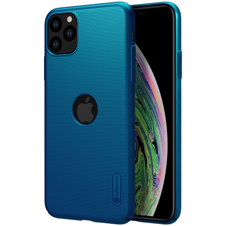 

For iPhone 11 Pro NILLKIN Frosted Concave-convex Texture PC Case with Logo Cutout(Blue)