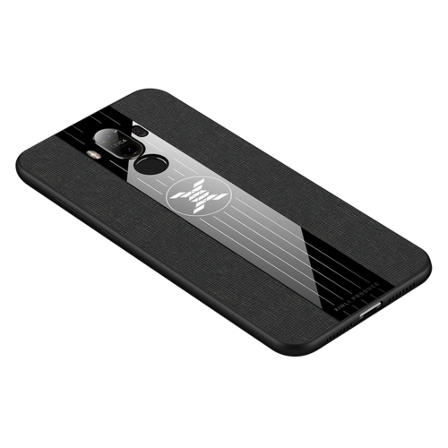 

For Huawei Mate 9 XINLI Stitching Cloth Textue Shockproof TPU Protective Case(Black)