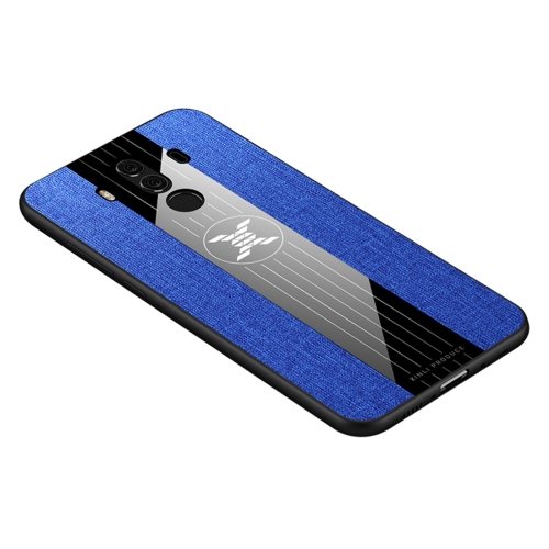 

For Huawei Mate 10 Pro XINLI Stitching Cloth Textue Shockproof TPU Protective Case(Blue)