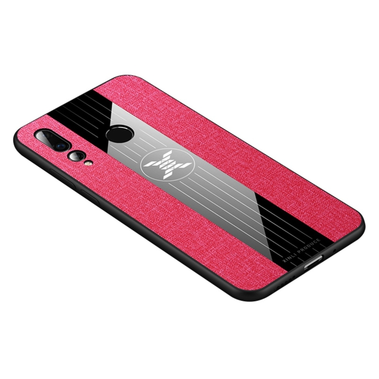 

For Huawei nova 4 XINLI Stitching Cloth Textue Shockproof TPU Protective Case(Red)