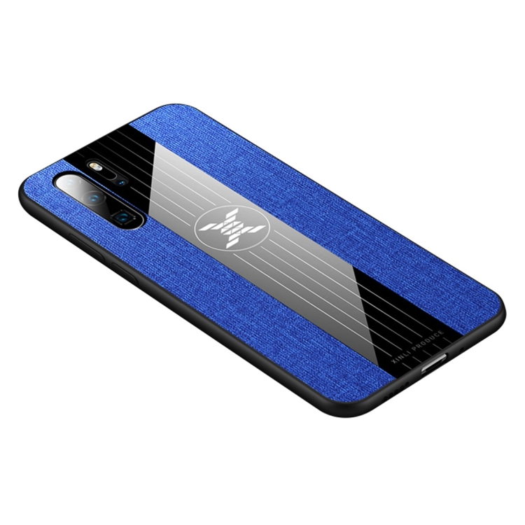 

For Huawei P30 Pro XINLI Stitching Cloth Textue Shockproof TPU Protective Case(Blue)
