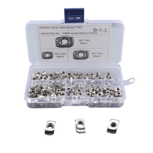 

A5554 160 PCS European Standard T-shape Slide Nut