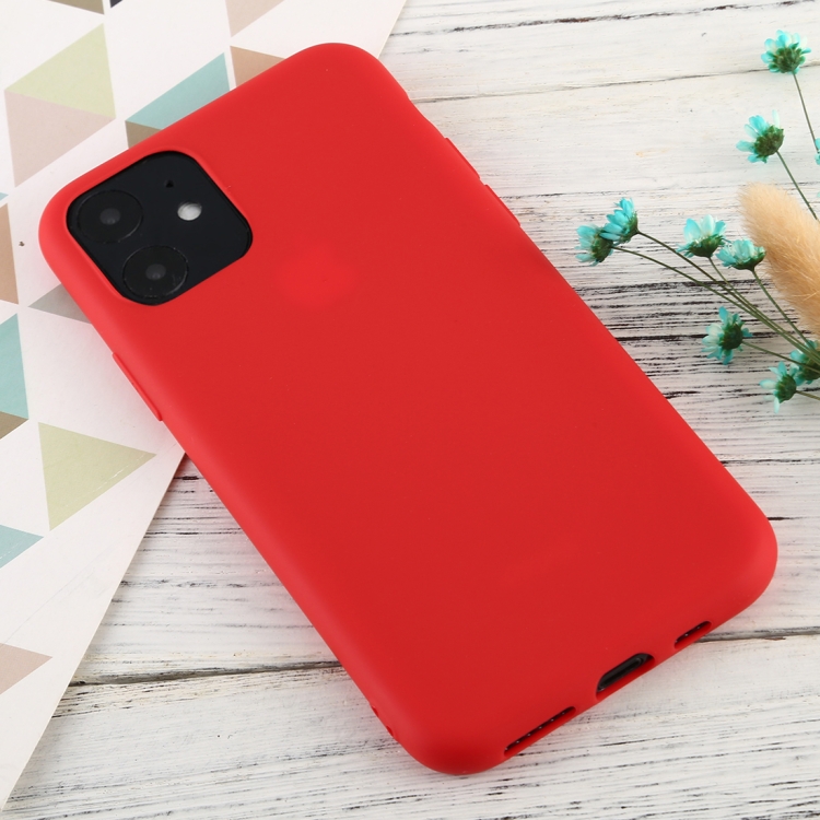 

For iPhone 11 Candy Color TPU Case(Red)