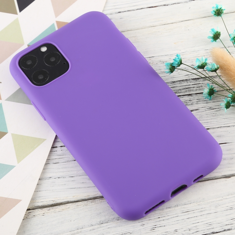 

For iPhone 11 Pro Candy Color TPU Case(Purple)