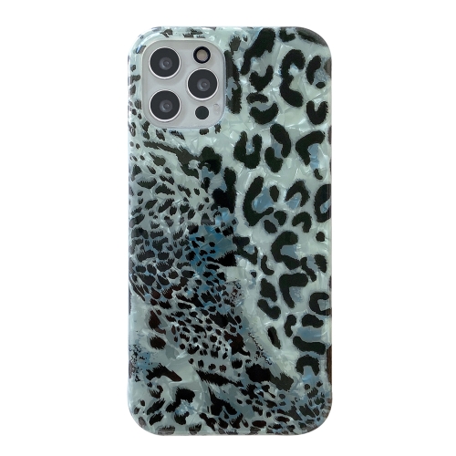 

TPU Shock-proof Protective Case For iPhone 12 mini(Green Leopard Shell Pattern)