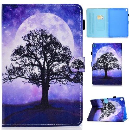 

For iPad 10.2 inch Colored Drawing Horizontal Flip Leather Case with Holder & Card Slots & Pen Slot & Sleep / Wake-up Function(Life Tree)