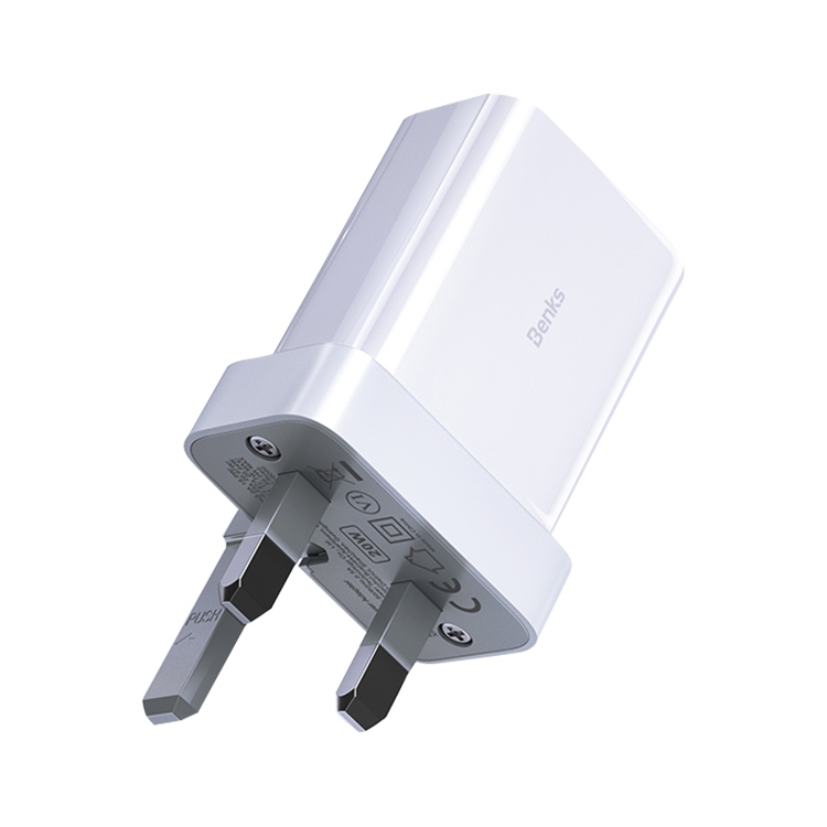 

Benks PA46 20W PD Fast Charging Travel Charger Power Adapter, UK Plug