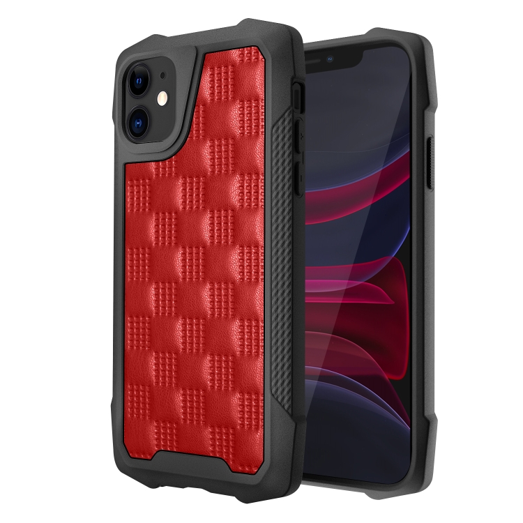

3D Embossed PU + PC + TPU Skidproof Shockproof Case For iPhone 11(Red)