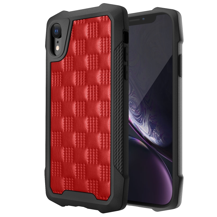 

3D Embossed PU + PC + TPU Skidproof Shockproof Case For iPhone XR(Red)
