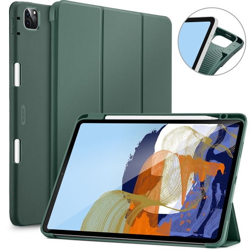 

ESR Rebound Pencil Series TPU + PU Leather Horizontal Flip Leather Case with Holder & Pen Slot & Sleep / Wake-up Function For iPad Pro 11 (2021)(Forest Green)