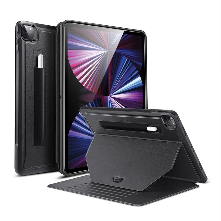 

ESR Sentry Stand Series PC + PU Magnetic Horizontal Flip Leather Case with Holder & Pen Slot For iPad Pro 11 (2021)(Black)