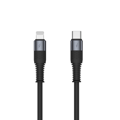 

TOTUDESIGN BPD-005 Dyson Series USB-C / Type-C to 8 Pin PD Fast Silicone Data Cable, Length: 1.2m(Gray)