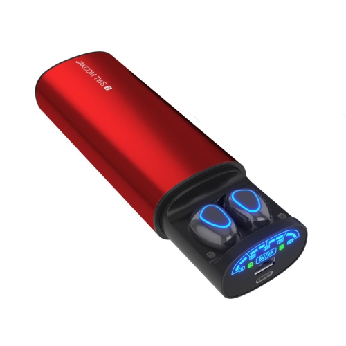 

JAKCOM TWS2 Bluetooth 5.0 2 In 1 True Wireless Bluetooth Earphone Power Bank(Red)
