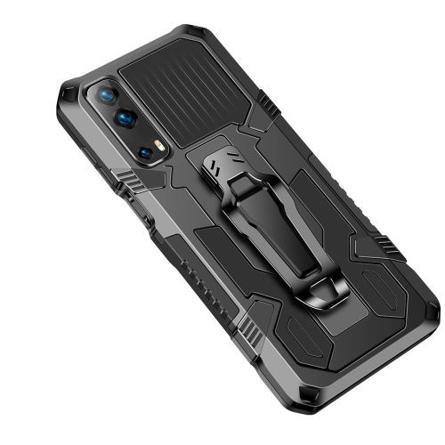 

For vivo Y72 5G Armor Warrior Shockproof PC + TPU Protective Case(Black)