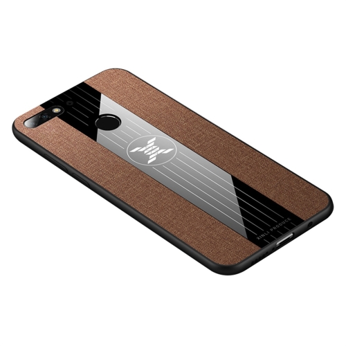 

For Huawei Honor 7C / Enjoy 8 XINLI Stitching Cloth Textue Shockproof TPU Protective Case(Brown)