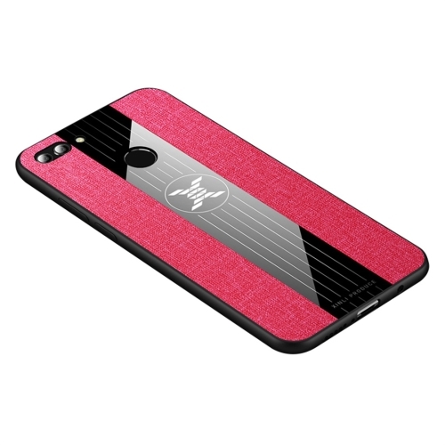 

For Huawei Enjoy 8 Plus XINLI Stitching Cloth Textue Shockproof TPU Protective Case(Red)
