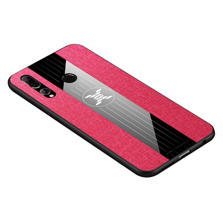 

For Huawei Enjoy 9s XINLI Stitching Cloth Textue Shockproof TPU Protective Case(Red)