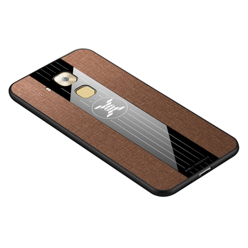 

For Huawei Maimang 5 XINLI Stitching Cloth Textue Shockproof TPU Protective Case(Brown)