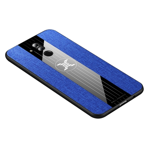 

For Huawei Mate 20 Lite / Maimang 7 XINLI Stitching Cloth Textue Shockproof TPU Protective Case(Blue)