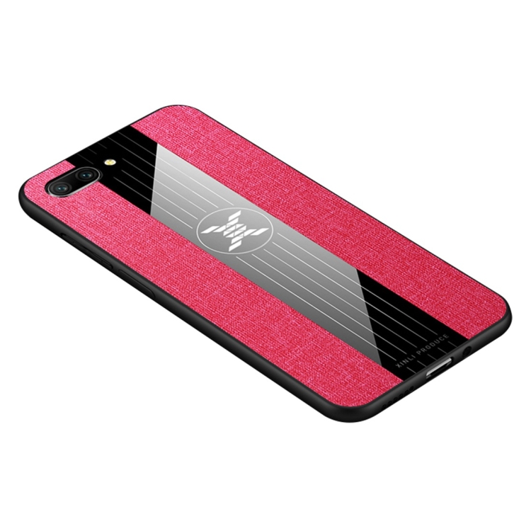 

For Huawei Honor 10 XINLI Stitching Cloth Textue Shockproof TPU Protective Case(Red)