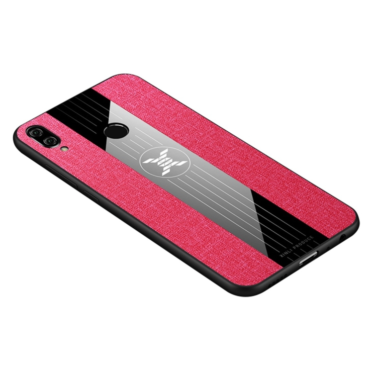

For Huawei Honor Play XINLI Stitching Cloth Textue Shockproof TPU Protective Case(Red)