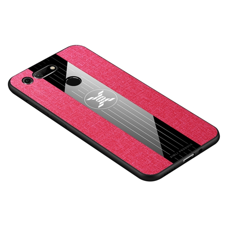 

For Huawei Honor View 20 XINLI Stitching Cloth Textue Shockproof TPU Protective Case(Red)