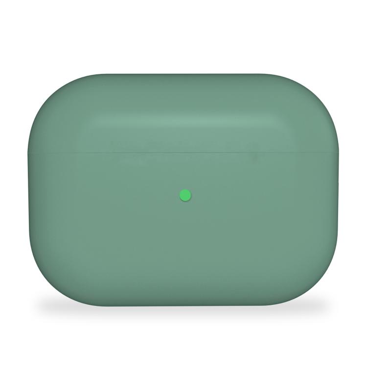 

For Apple AirPods Pro Ultra-thin Liquid Silicone Wireless Earphone Protective Case(Pine Needle Green)