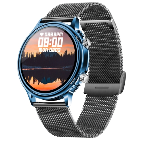 

CF81 1.32 inch TFT Color Screen IP67 Waterproof Smart Watch, Support Sleep Monitoring / Heart Rate Monitoring / Blood Pressure Monitoring, Style:Steel Strap(Blue)