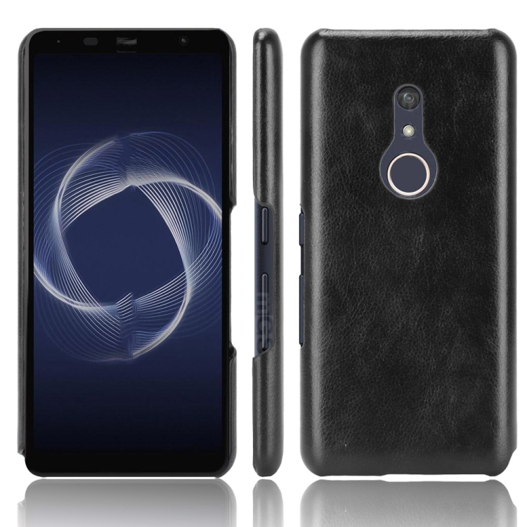

For Fujitsu Be4 Plus F-41B Shockproof Litchi Texture PC + PU Case(Black)