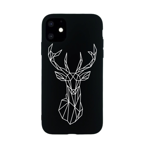 

For iPhone 11 Pro Painted Pattern Soft TPU Protective Case(Elk)