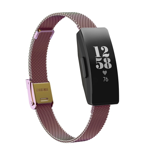 

For Fitbit Ace 3 / Inspire 2 Double Insurance Buckle Milanese Replacement Strap Watchband(Colorful)