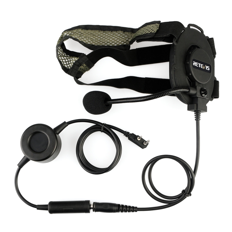

RETEVIS EH060K 2 Pin PPT Waterproof Tactical Military Headphone Microphone