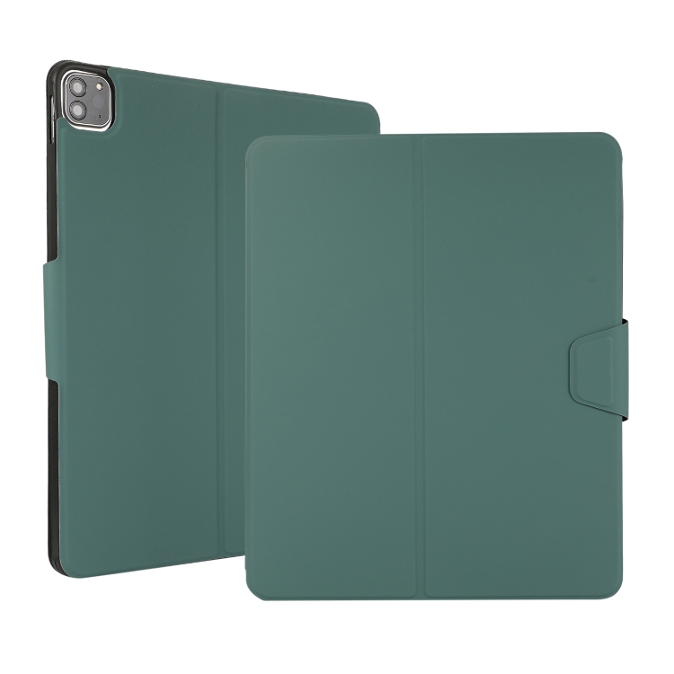 

Electric Pressed Texture Horizontal Flip Leather Case with Holder & Pen Slot For iPad Pro 12.9 2021(Dark Green)