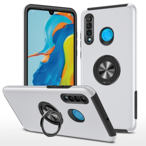 

For Huawei P30 Lite PC + TPU Shockproof Magnetic Protective Case with Invisible Ring Holder(Silver)