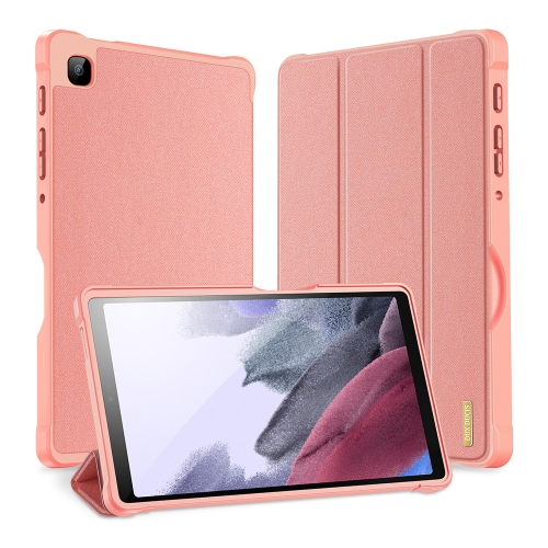 

For Samsung Galaxy Tab A7 Lite DUX DUCIS Domo Series Horizontal Flip Magnetic PU Leather Case with Three-folding Holder(Pink)