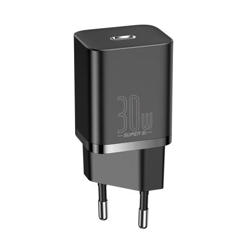 

Baseus CCSUP-J01 30W Super Si Type-C Mini Quick Charger, Plug Type: EU Plug(Black)