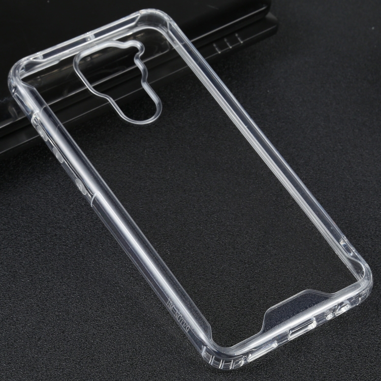 

For Xiaomi Redmi Note 9 Four-corner Shockproof Transparent TPU + PC Protective Case