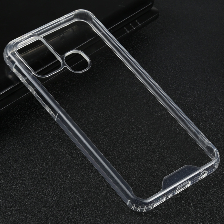 

For Samsung Galaxy M31 Four-corner Shockproof Transparent TPU + PC Protective Case