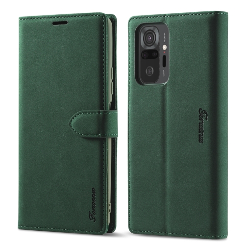 

For Xiaomi Mi 11i Forwenw F1 Series Matte Strong Magnetism Horizontal Flip Leather Case with Holder & Card Slots & Wallet & Photo Frame(Green)