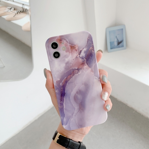 

Agate Marble Pattern Protective Case For iPhone 12 Pro Max(Purple)