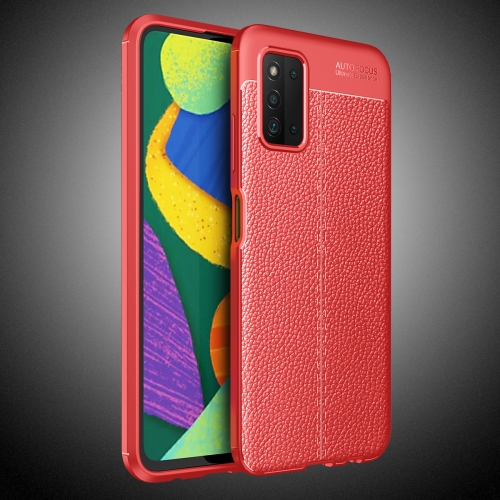 

For Samsung Galaxy F52 5G Litchi Texture TPU Shockproof Case(Red)