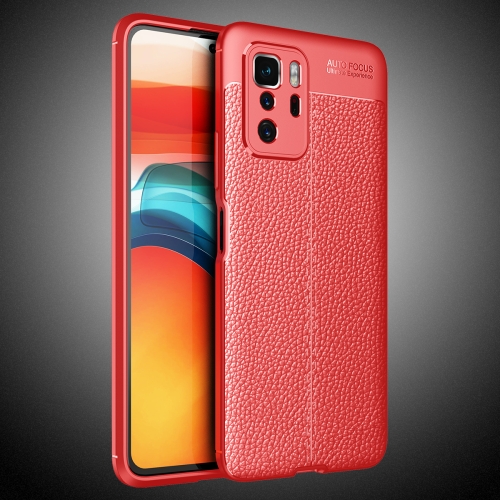 

For Xiaomi Redmi Note 10 Pro 5G Litchi Texture TPU Shockproof Case(Red)