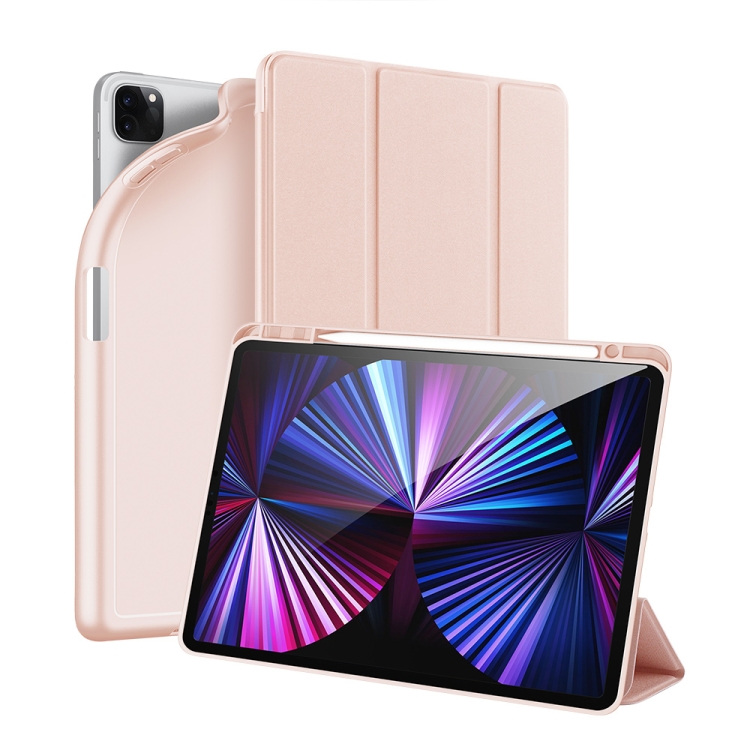 

For iPad Pro 11 (2021) / (2020) DUX DUCIS OSOM Series Smooth PU + TPU Horizontal Flip Leather Case With Holder & Sleep / Wake-up Function(Pink)