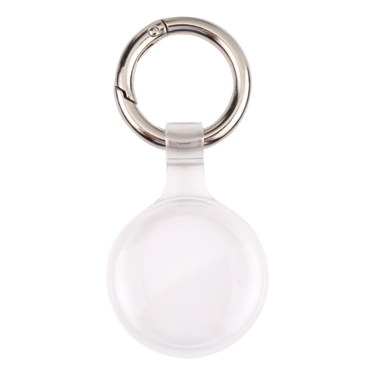 

Anti-scratch Clear TPU Shockproof Protective Cover Case with Keychain Hook Loop For AirTag(Transparent)