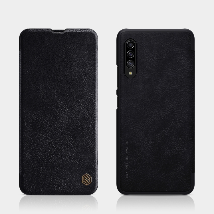 

For Galaxy A90 5G NILLKIN QIN Series Crazy Horse Texture Horizontal Flip Leather Case, with Card Slot(Black)