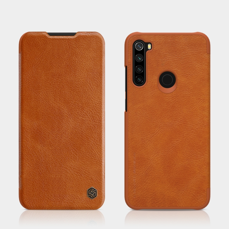 

For Xiaomi Redmi Note 8 NILLKIN QIN Series Crazy Horse Texture Horizontal Flip Leather Case, with Card Slot(Brown)